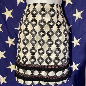 NWT Merona Womens Size 18 Ebony Jaquard Mini Skirt